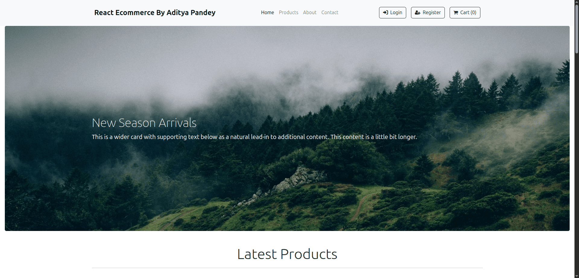 E-Commerce Platform website preview